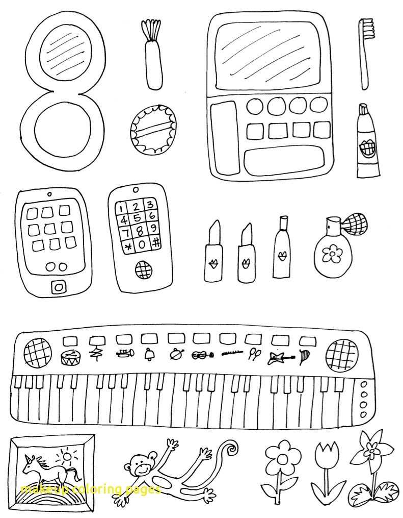 Coloring Pages : Coloring Pages Makeup Tont The Best Free ...