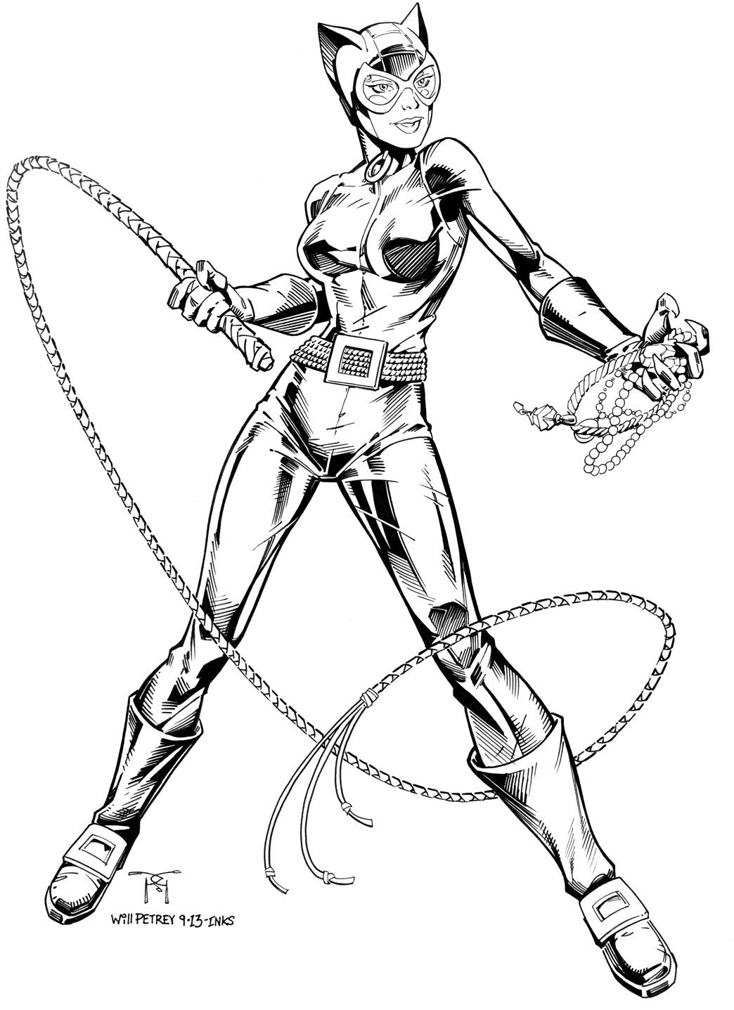 Catwoman by Will Petrey | Batman coloring pages, Superhero ...