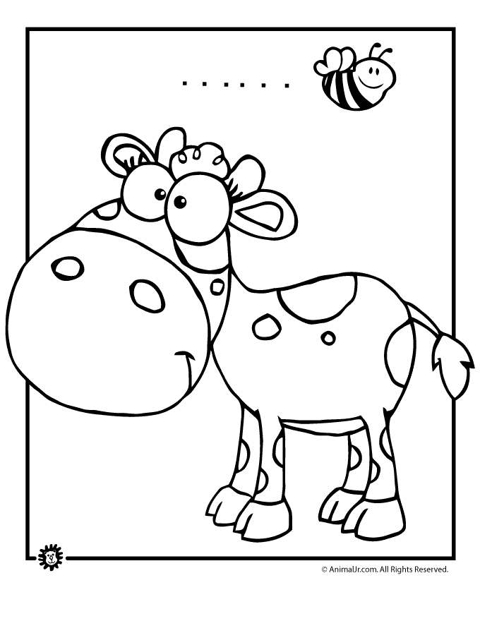 Cow Coloring Pages | Animal Jr.
