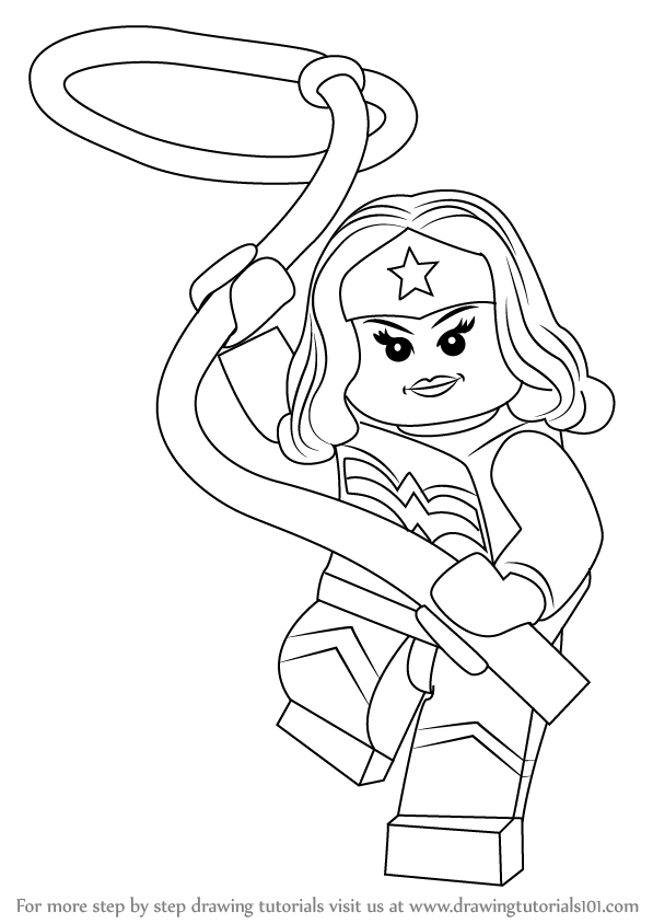 How To Draw Wonder Woman Logo - Coloring Home