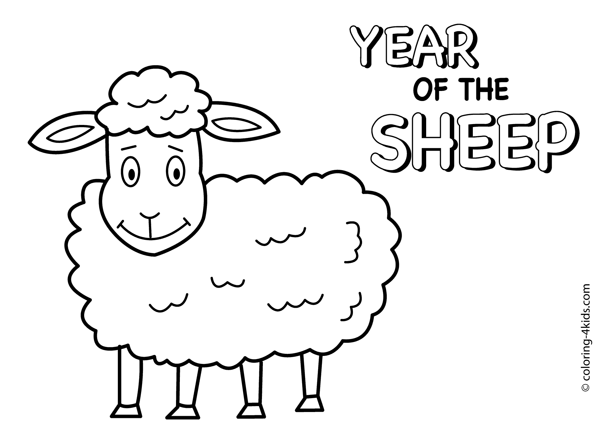 New Year Coloring Pages for Kindergarten - gobel coloring page