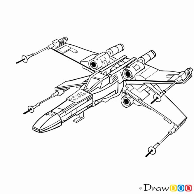 X-wing Coloring Pages - Coloring Home