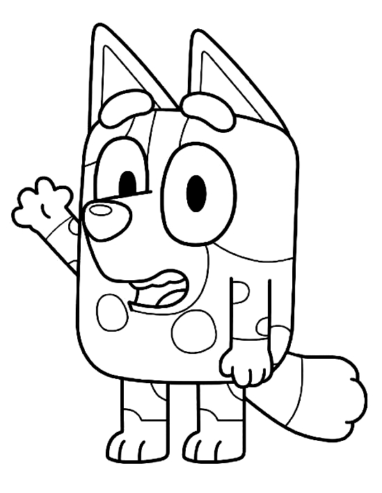 Drawing 14 From Bluey Coloring Page Coloring Home