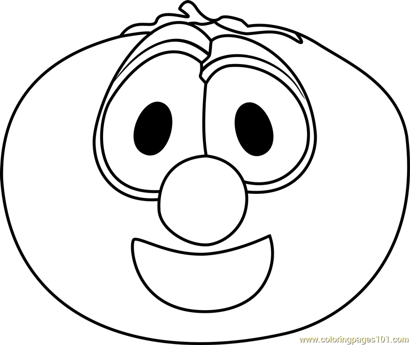 Bob the Tomato Coloring Page - Free VeggieTales Coloring Pages ...