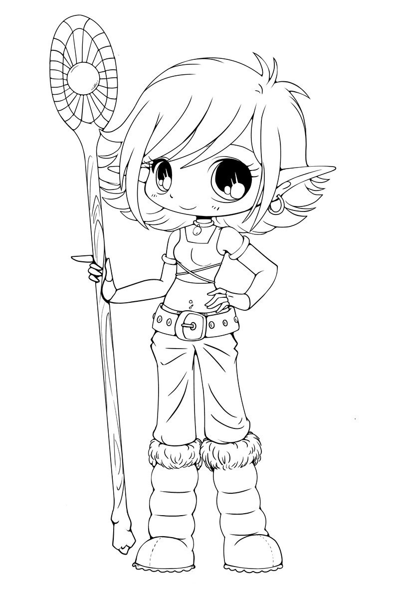 20 Of The Best Ideas For Cute Anime Chibi Girl Coloring Pages ...