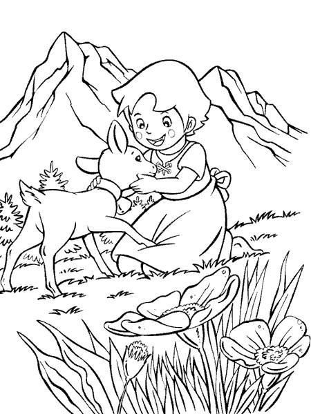Heidi Coloring Pages - Coloring Home