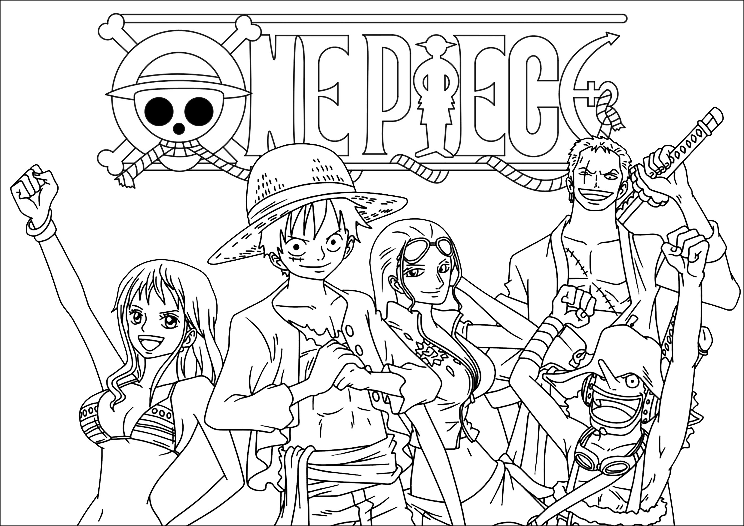 One Piece Kids Coloring Pages