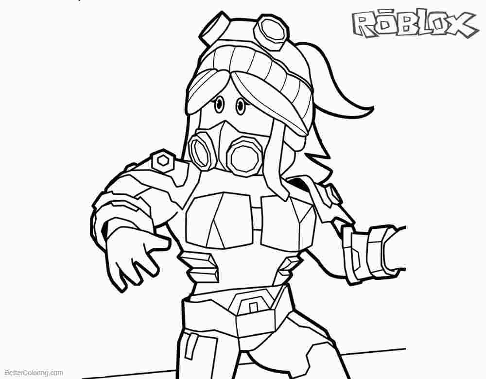pretty roblox girl coloring pages