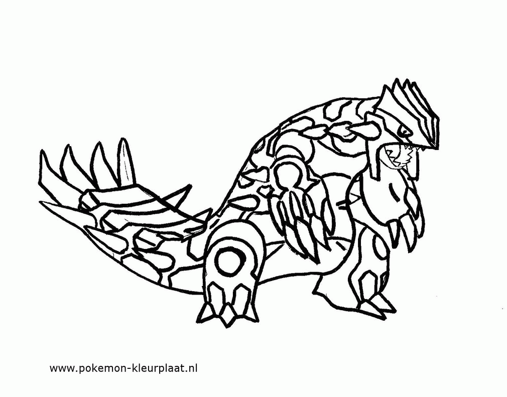 Groudon - Coloring Pages for Kids and for Adults