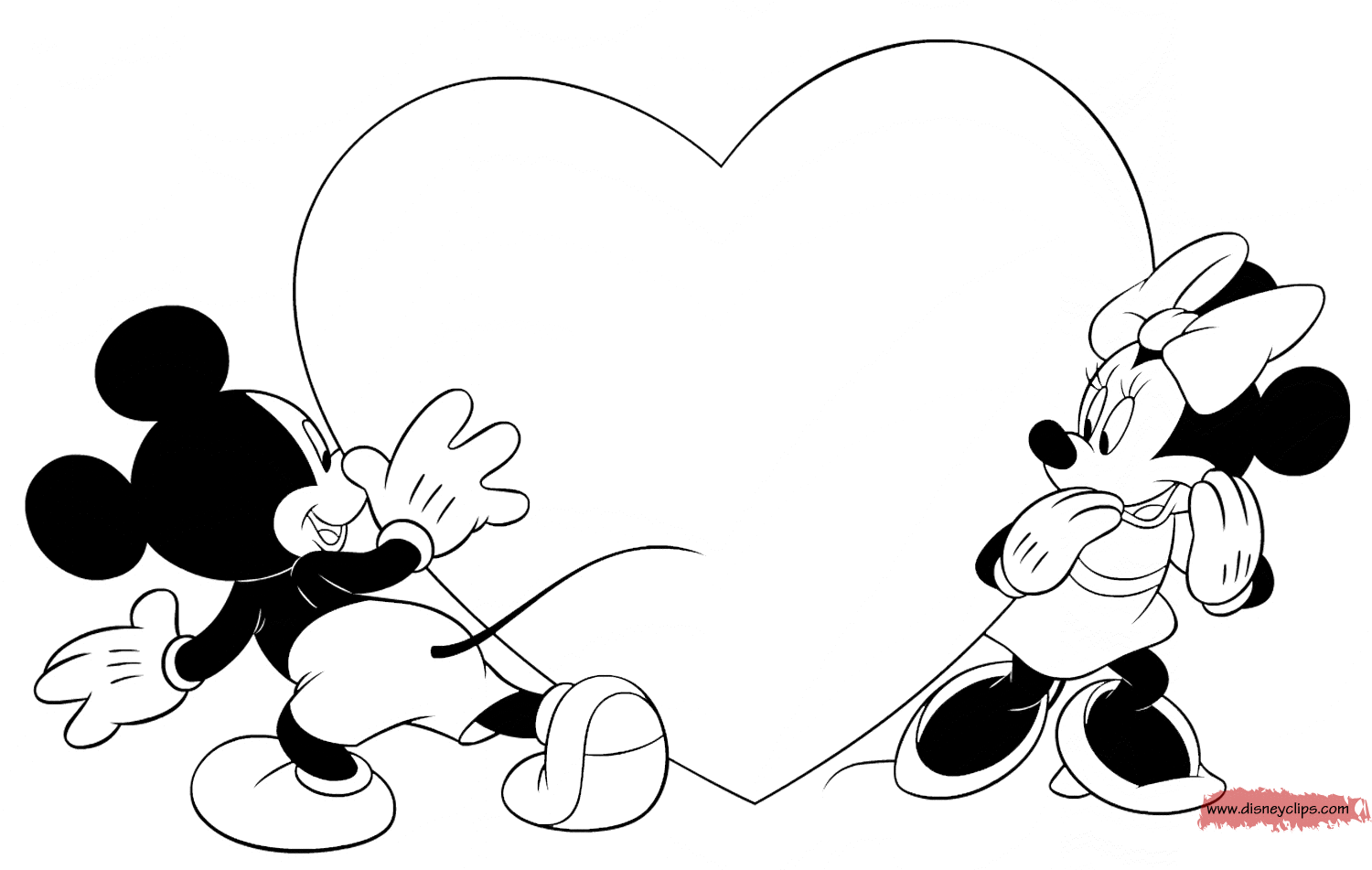 Disney Valentine's Day Printable Coloring Pages   Disney Coloring ...