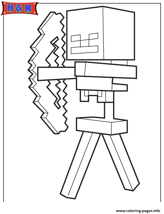 Minecraft Zombie Coloring Page - Coloring Home