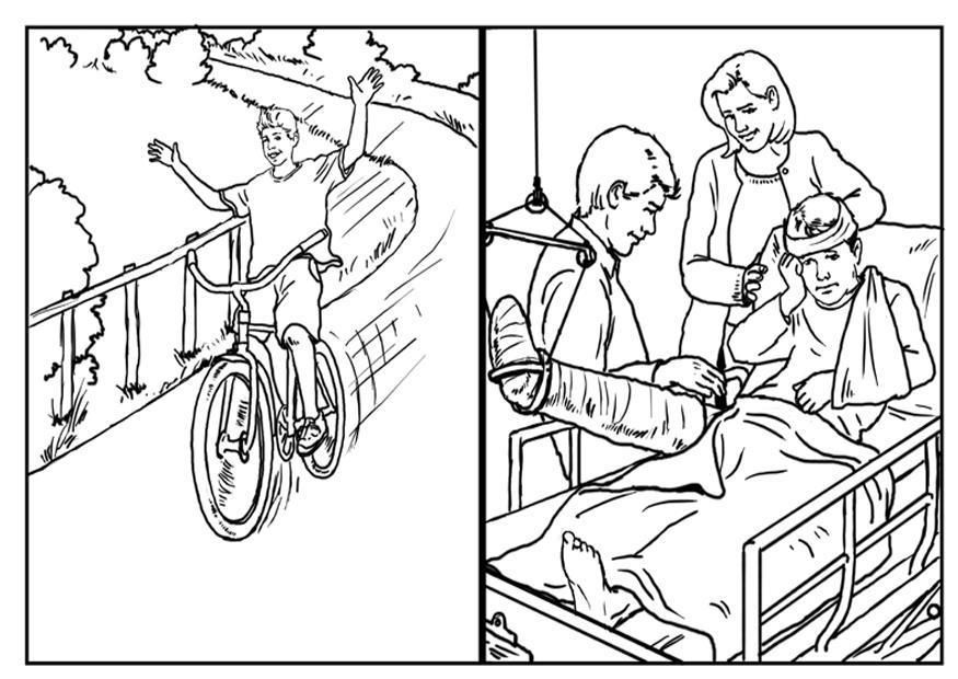 Coloring page bike safety - img 10423.