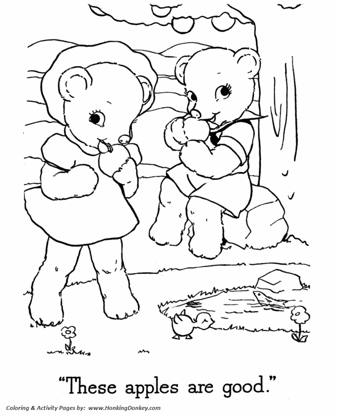 Teddy Bear Coloring Pages | Free Printable Boy and Girl Bear 