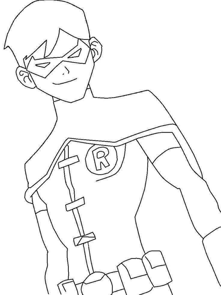 Young+Justice+Nightwing+drawings | Young Justice Robin Coloring ...