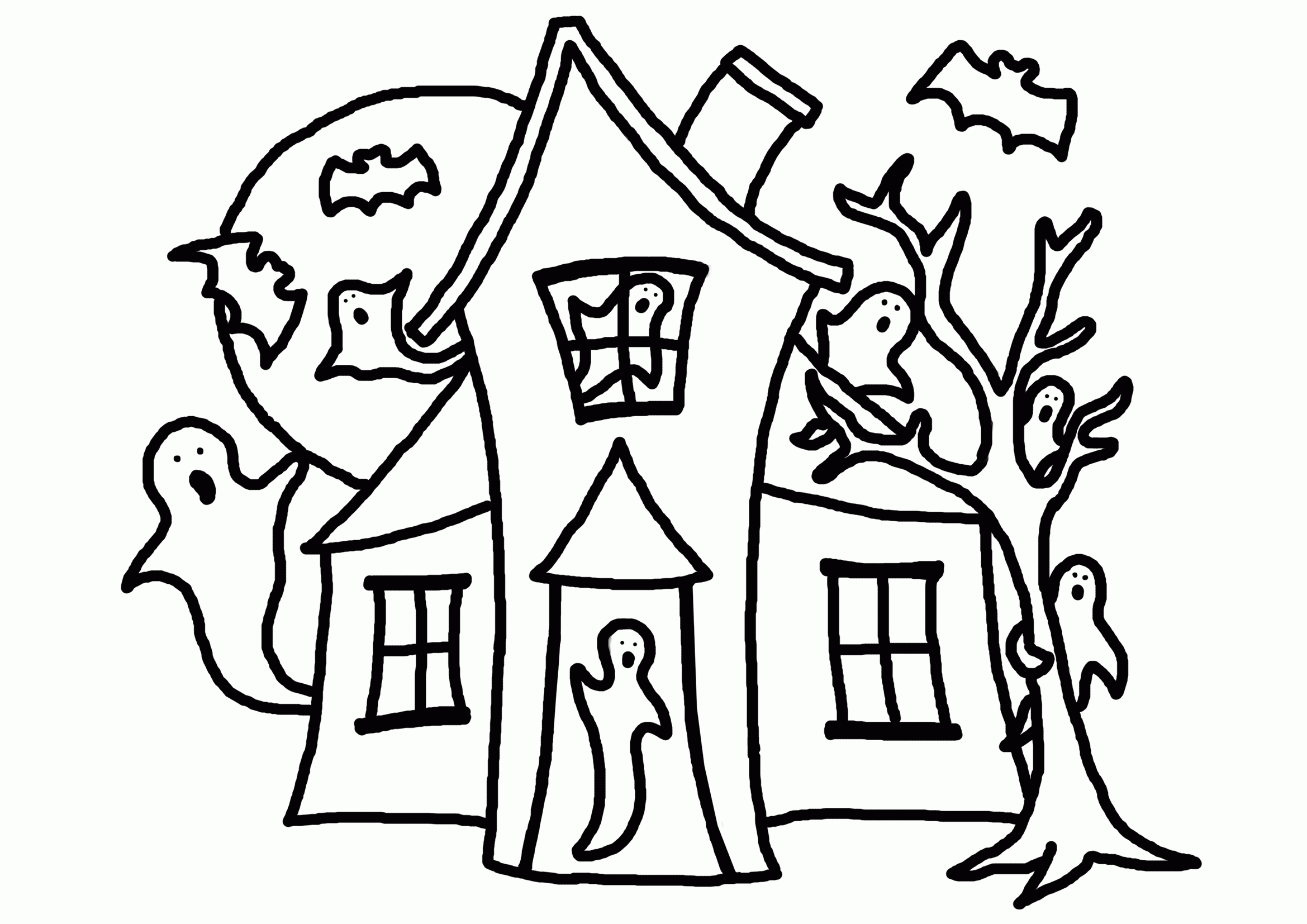 House Coloring Pages Free Printable - Coloring Page
