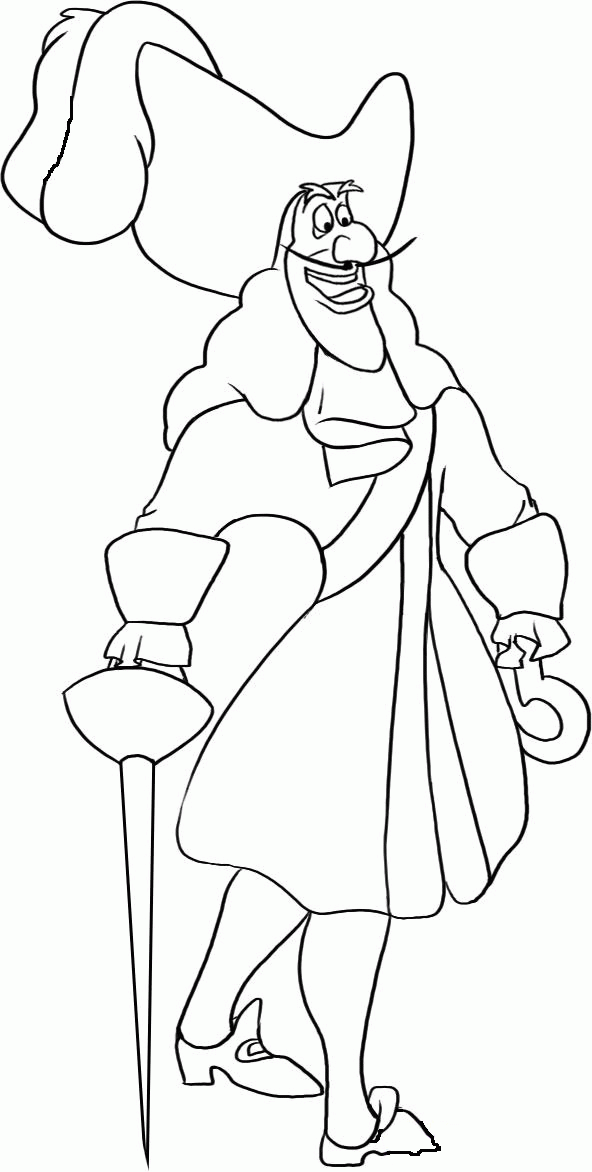 Captain Hook Coloring Page - Coloring Home