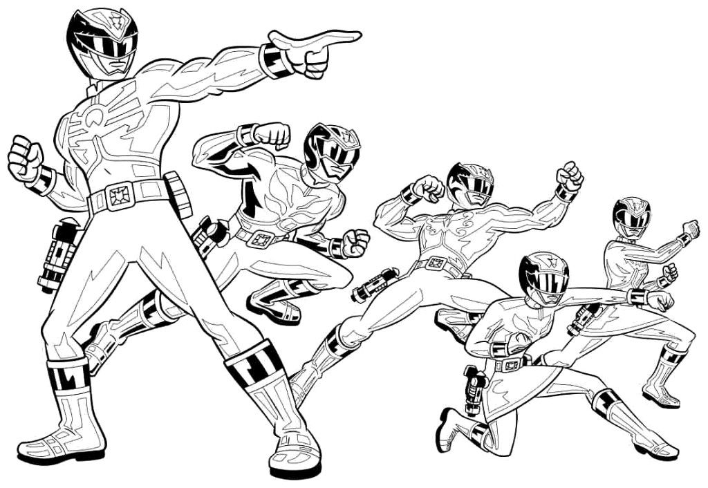 Power Rangers Coloring Pages Book - Colorine.net | #21317