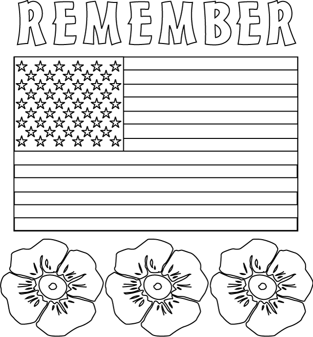Memorial Day Printables and Coloring Pages : Let's Celebrate! | Memorial  day coloring pages, Veterans day coloring page, Memorial day activities