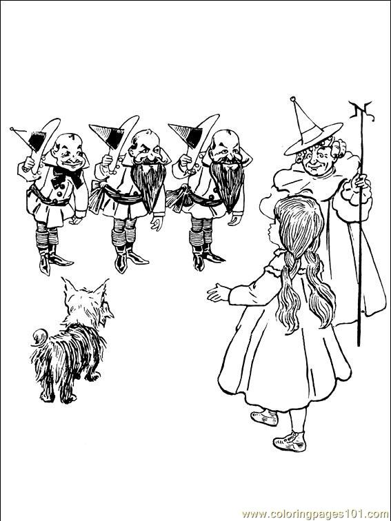 Wizard Oz 001 (2) Coloring Page for Kids - Free Wizard of Oz Printable Coloring  Pages Online for Kids - ColoringPages101.com | Coloring Pages for Kids
