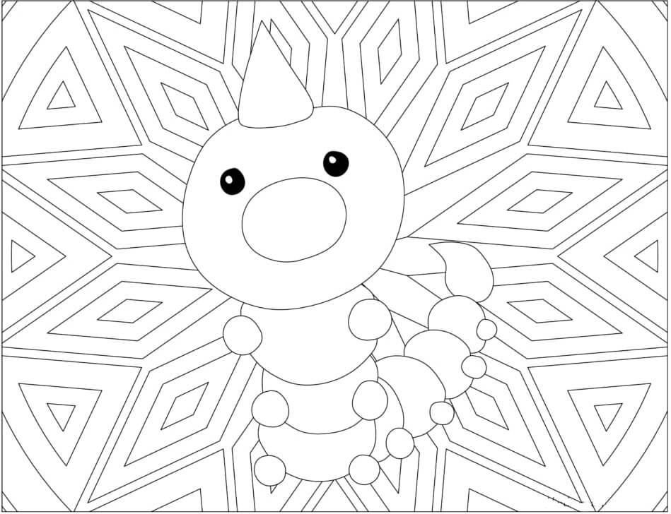 Weedle 5 Coloring Page - Free Printable Coloring Pages for Kids