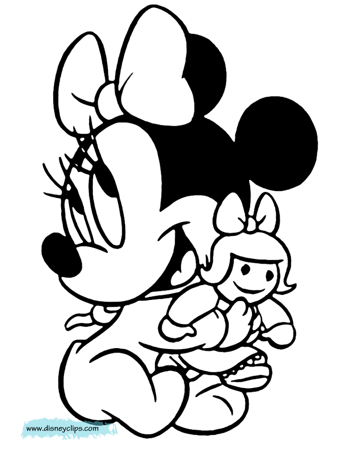 Download Baby Minnie Mouse Coloring Pages - Coloring Home