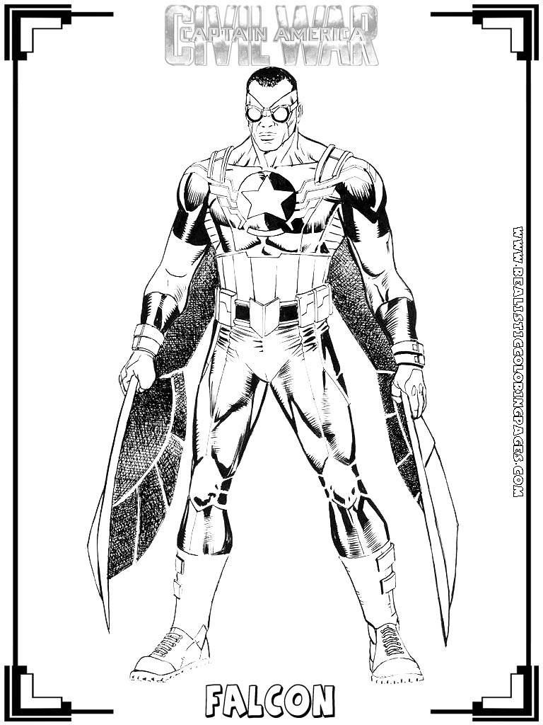 Marvel Captain America Civil War Coloring Page Coloring Pages ...