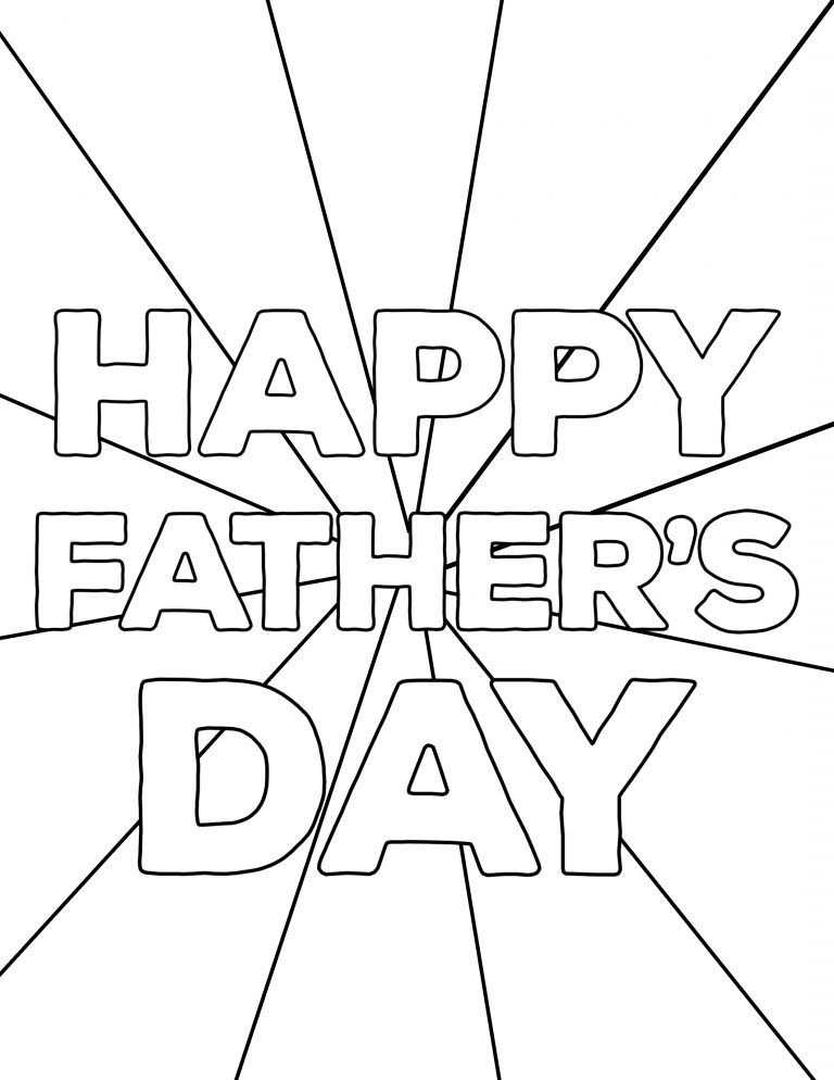 Happy Father's Day Coloring Pages Free Printables | Paper Trail Design |  Fathers day coloring page, Father's day printable, Happy fathers day