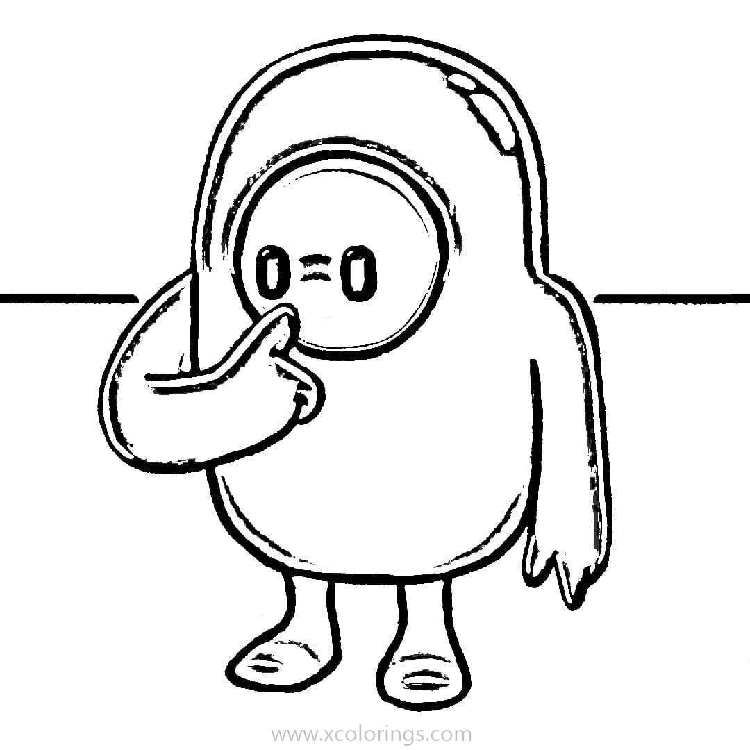 Fall Guys Coloring Pages Bean Man ...xcolorings.com - Coloring Home