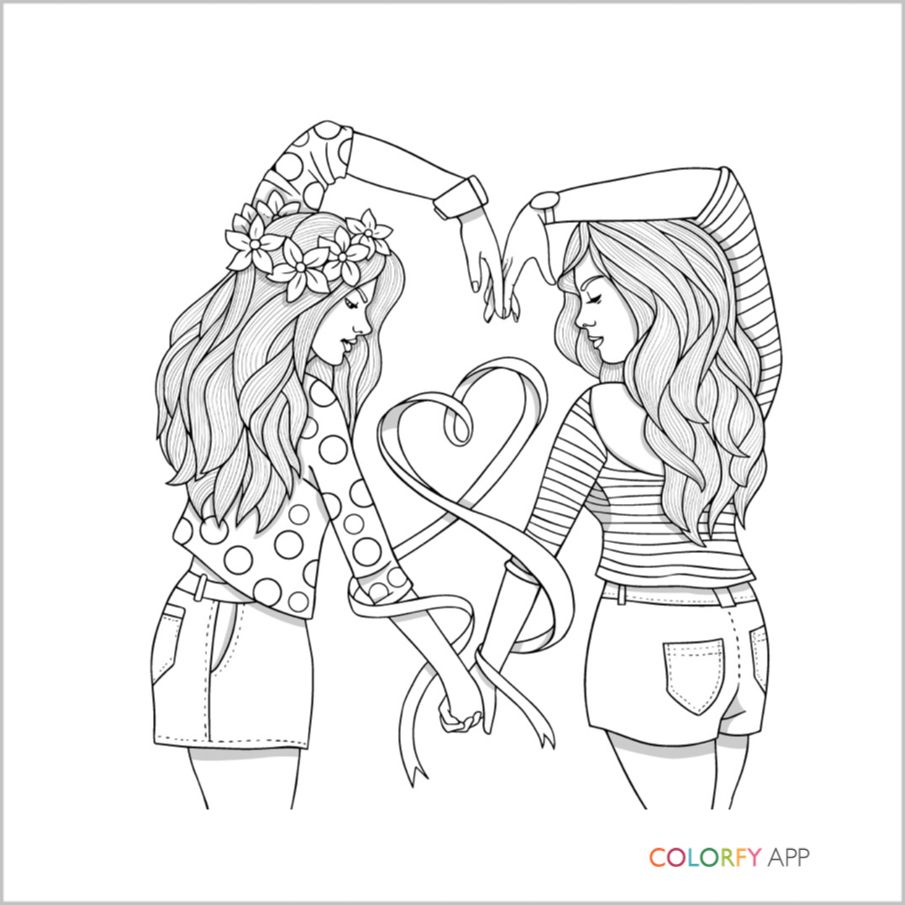 BFFS Coloring Pages - Coloring Home