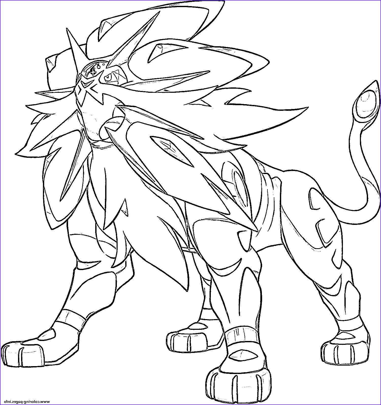 Solgaleo Coloring Page - Bmo Show
