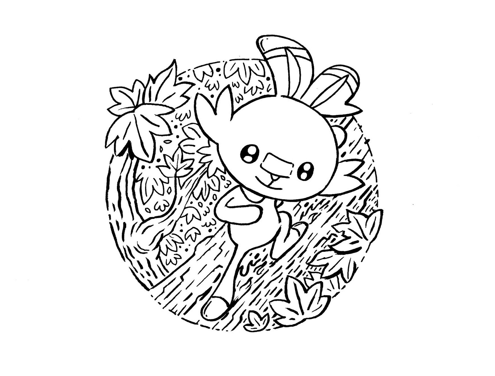 Scorbunny Coloring Pages Coloring Home