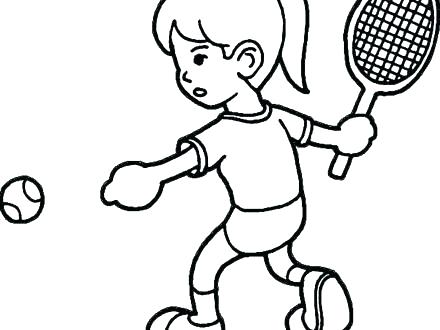 Tennis Coloring Pages - behindthegown.com