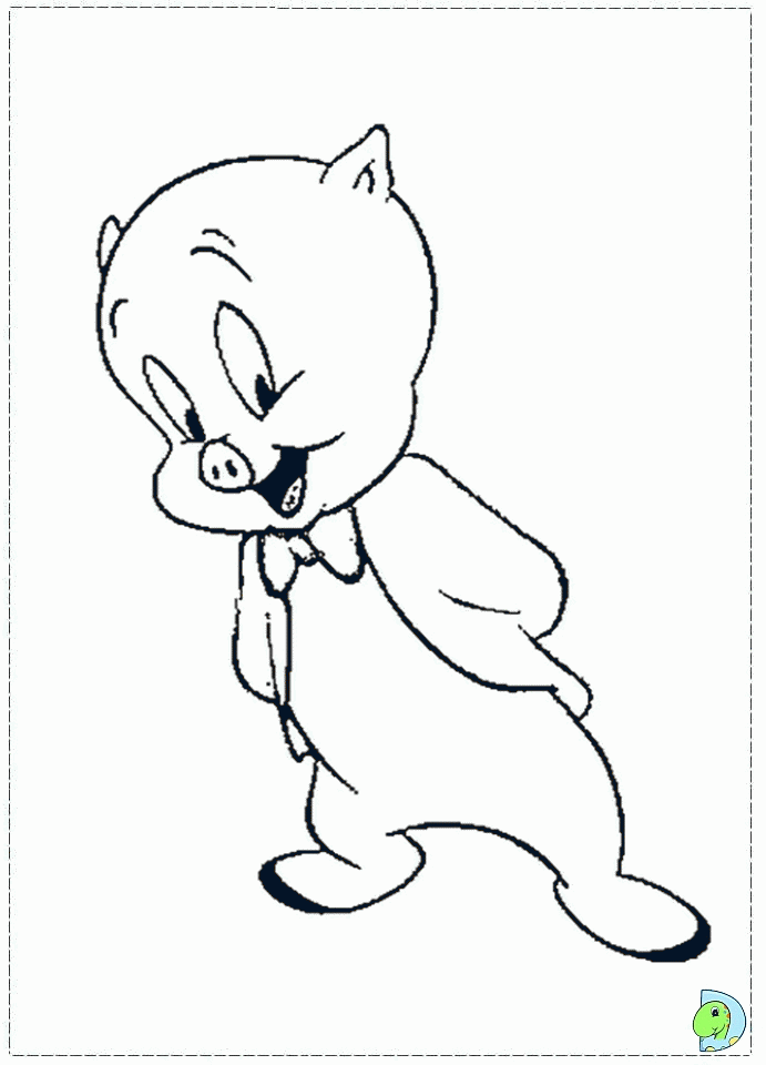Porky Pig Coloring Pages Printable - High Quality Coloring Pages