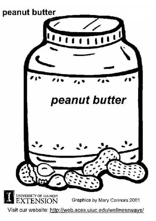 Coloring Page peanut butter - free printable coloring pages - Img 5879