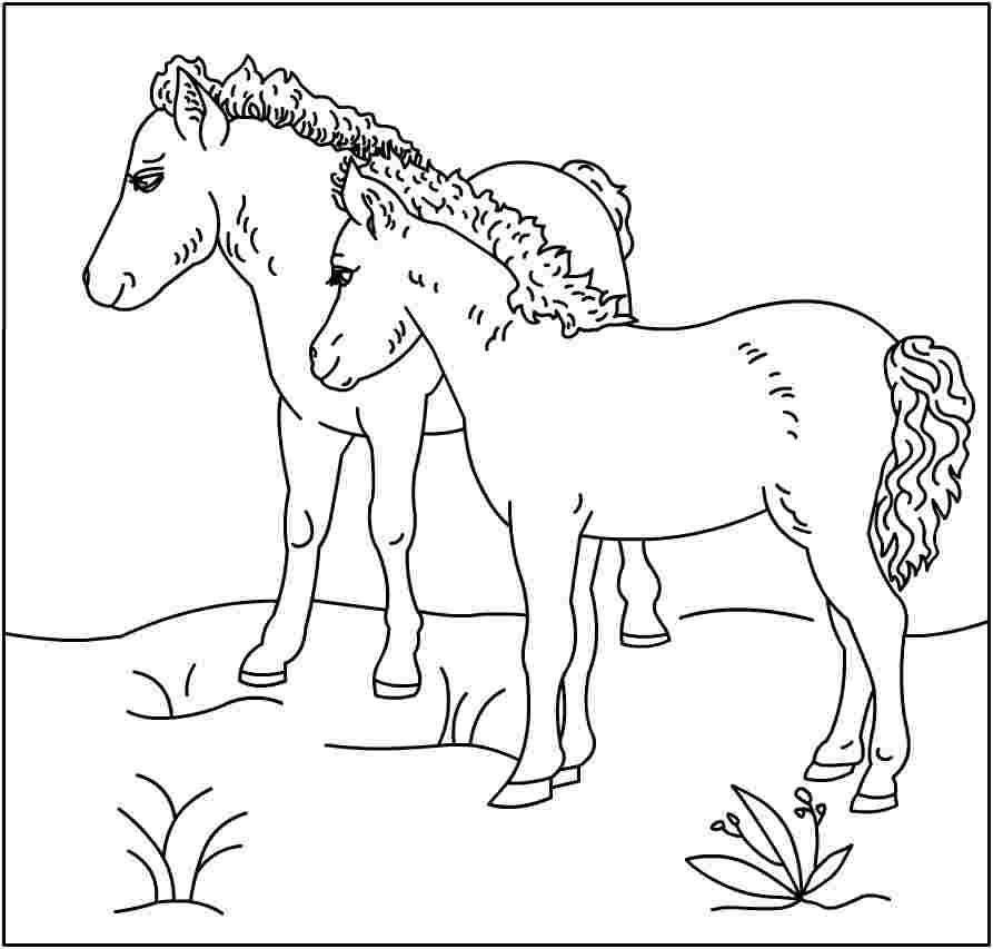 coloring pages horse printable running horse coloring page free ...