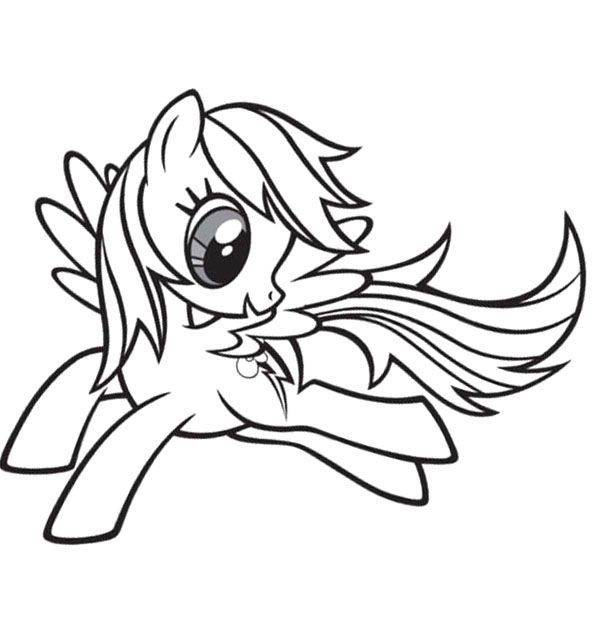 My Little Pony Rainbow Dash | Free Coloring Pages on Masivy World