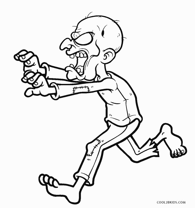 Free Printable Zombie Coloring Pages For Kids | Cool2bKids