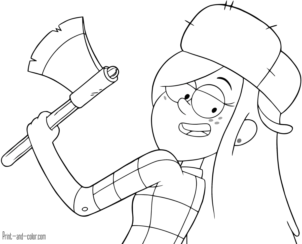 Coloring Pages : Gravitylls Coloring Pages Picture ...
