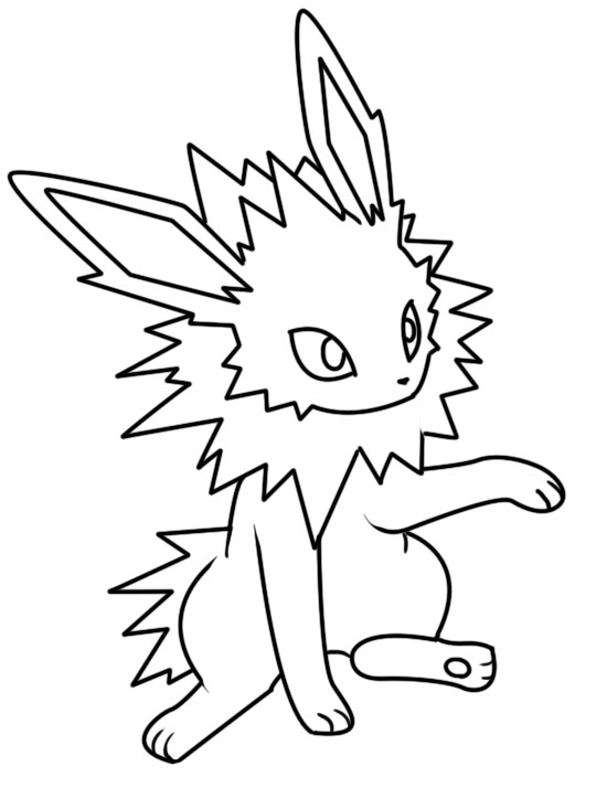 Featured image of post Mega Jolteon Coloring Page This coloring sheet from coloring ws dltk shows those few rare glimpses of the cute and friendly clefairy not being befriended