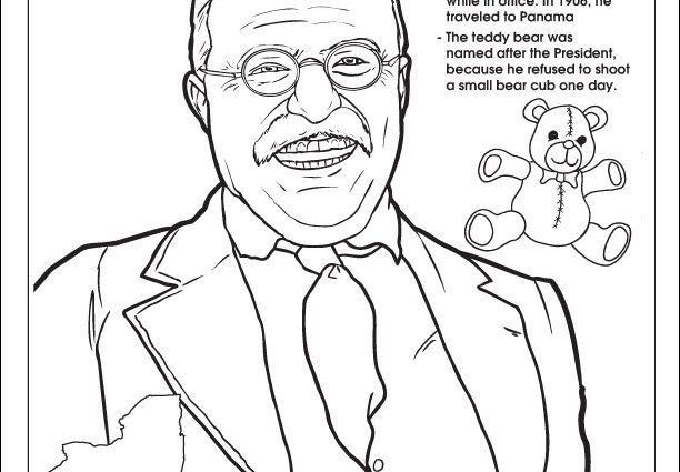 The best free Roosevelt coloring page images. Download from 112 ...