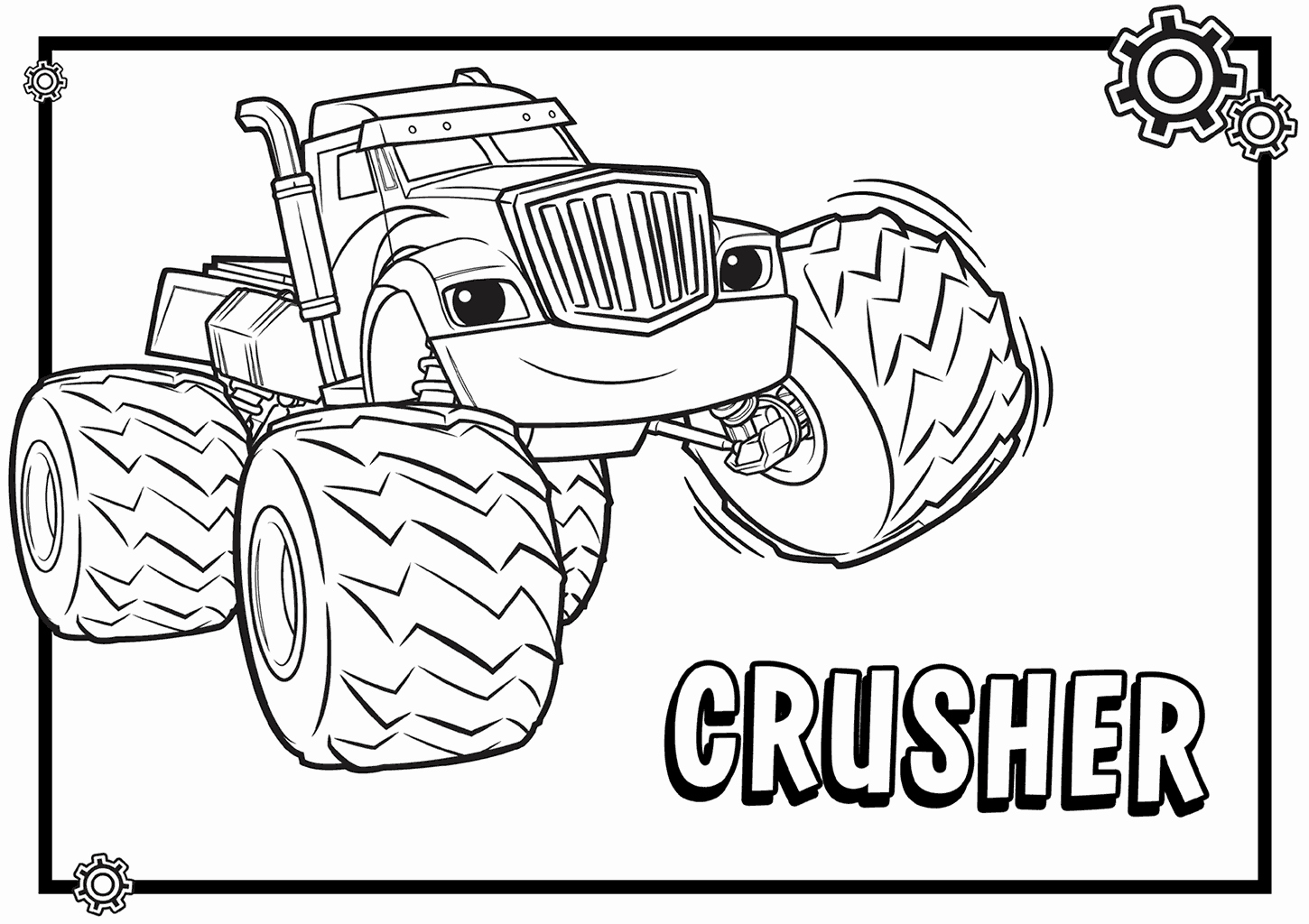Blaze and the Monster Machines Coloring Page Fresh Blaze and the ...
