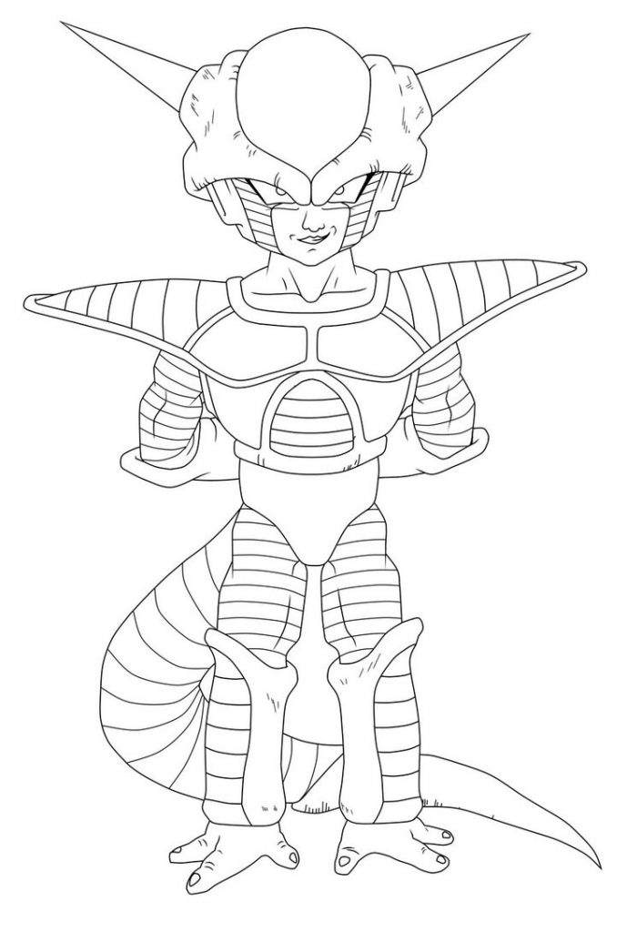 Dragon Ball Z Frieza Coloring Pages Coloring Home