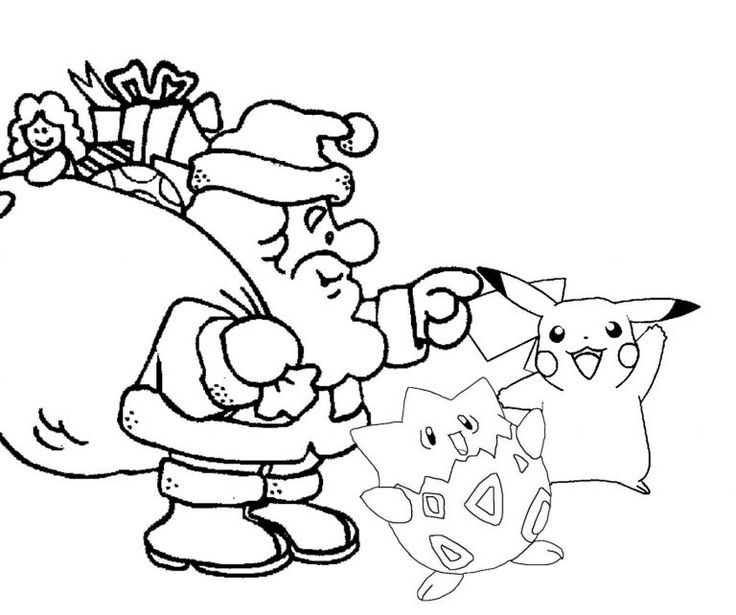 Pokemon Christmas Coloring Pages | K5 ...