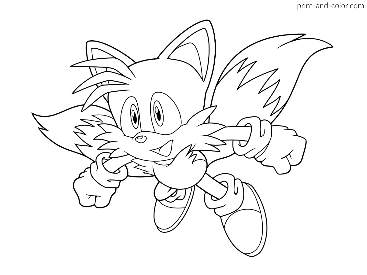 Sonic Tails Boom Coloring Pages Exe Friends Hedgehog Printing Amy ...