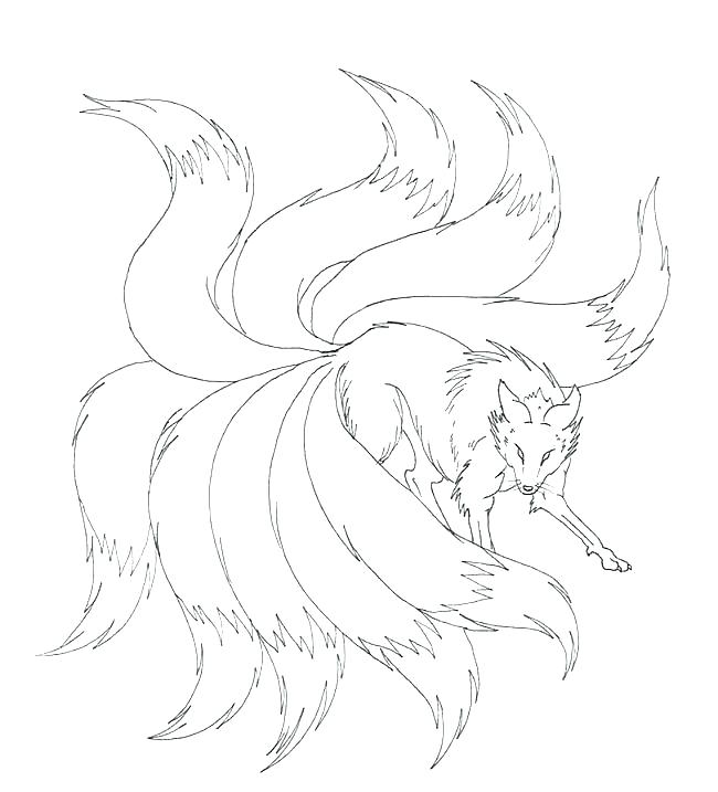 9 Tailed Fox Drawing posted by Zoey Walker