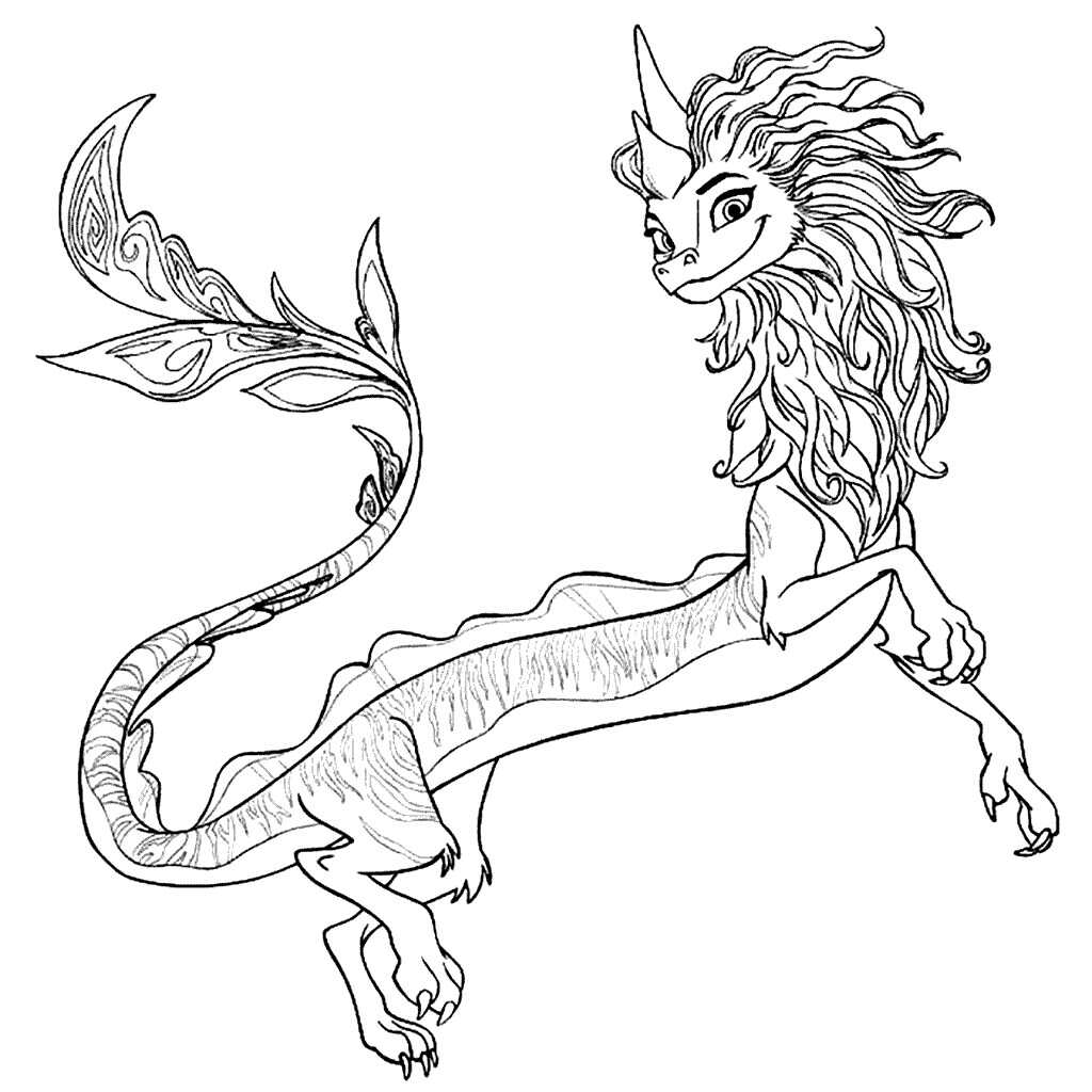 Raya and the Last Dragon Coloring Pages - Coloring Pages For Kids And Adults