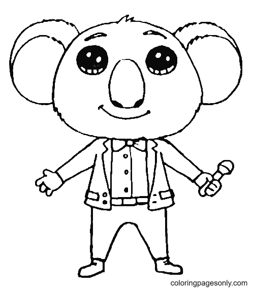 Buster from Sing 2 Coloring Pages - Sing Coloring Pages - Coloring Pages  For Kids And Adults