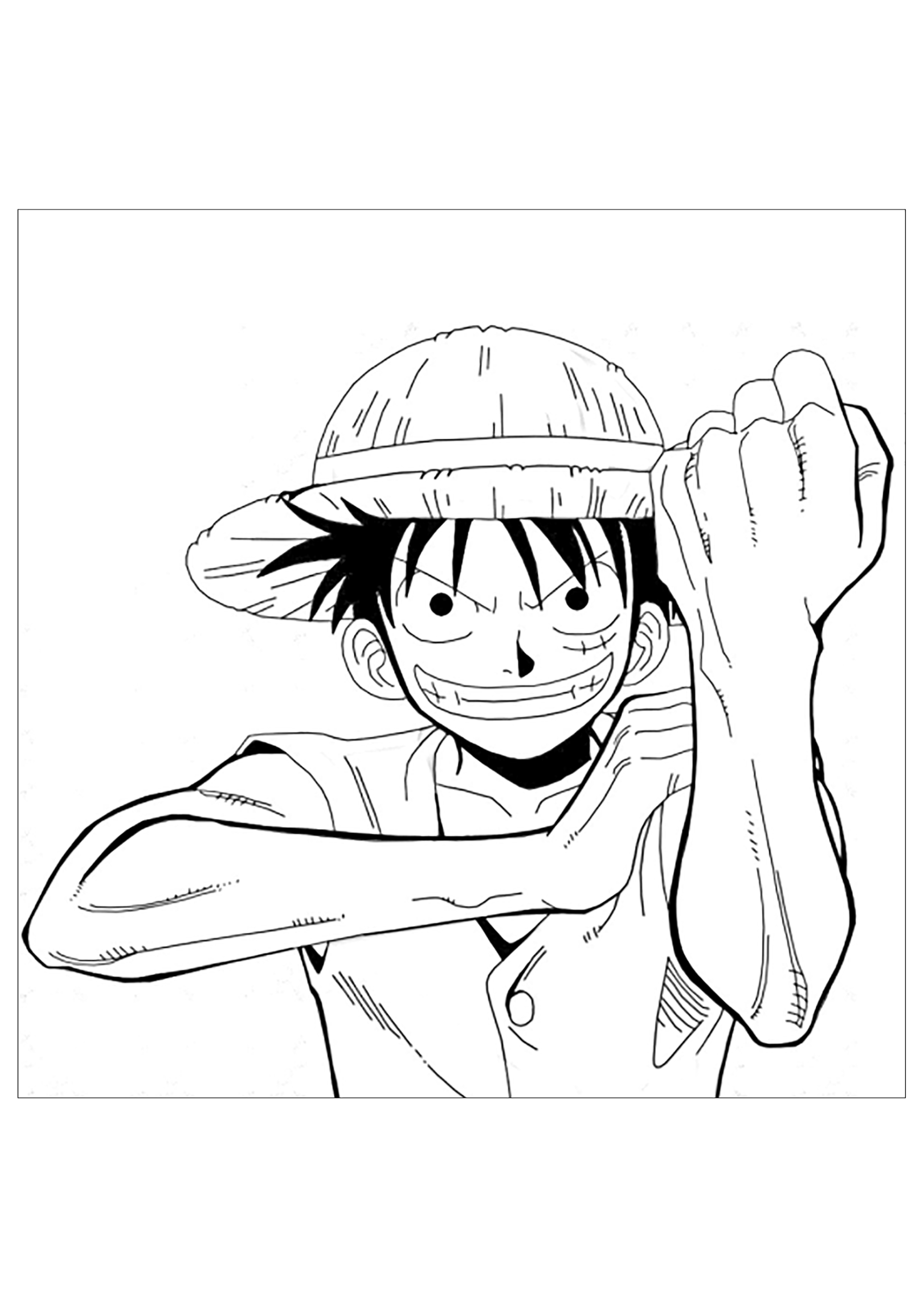 One piece coloring pages to print - One Piece Kids Coloring Pages