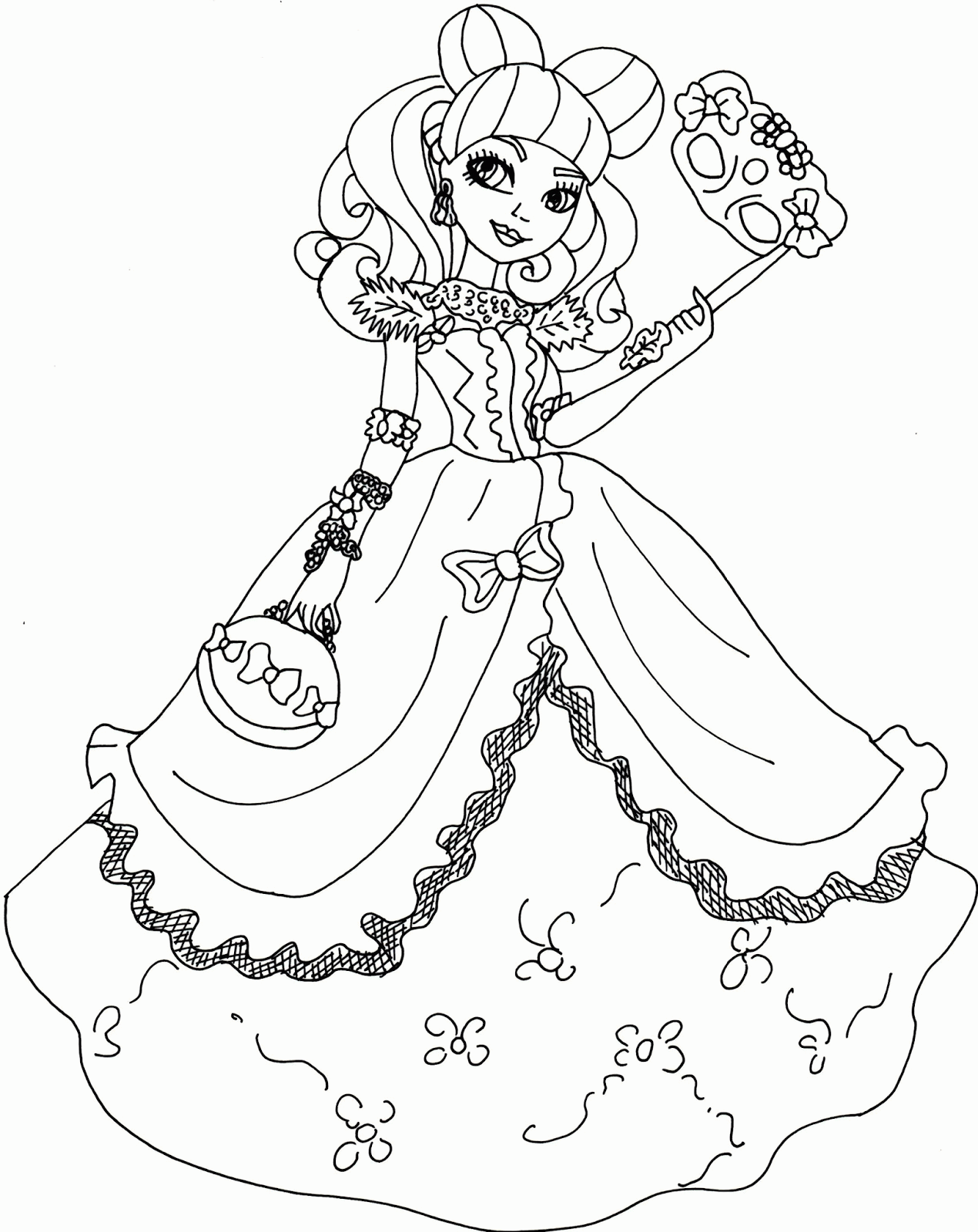Free Printable Ever After High Coloring Pages: Blondie Lockes ...