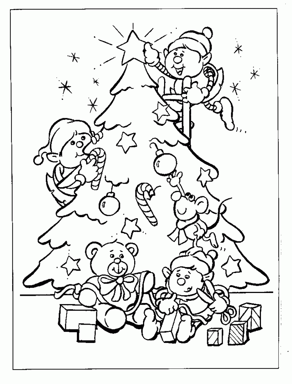 Coloring Pages For Christmas Christmas Coloring Pages Mistletoe ...